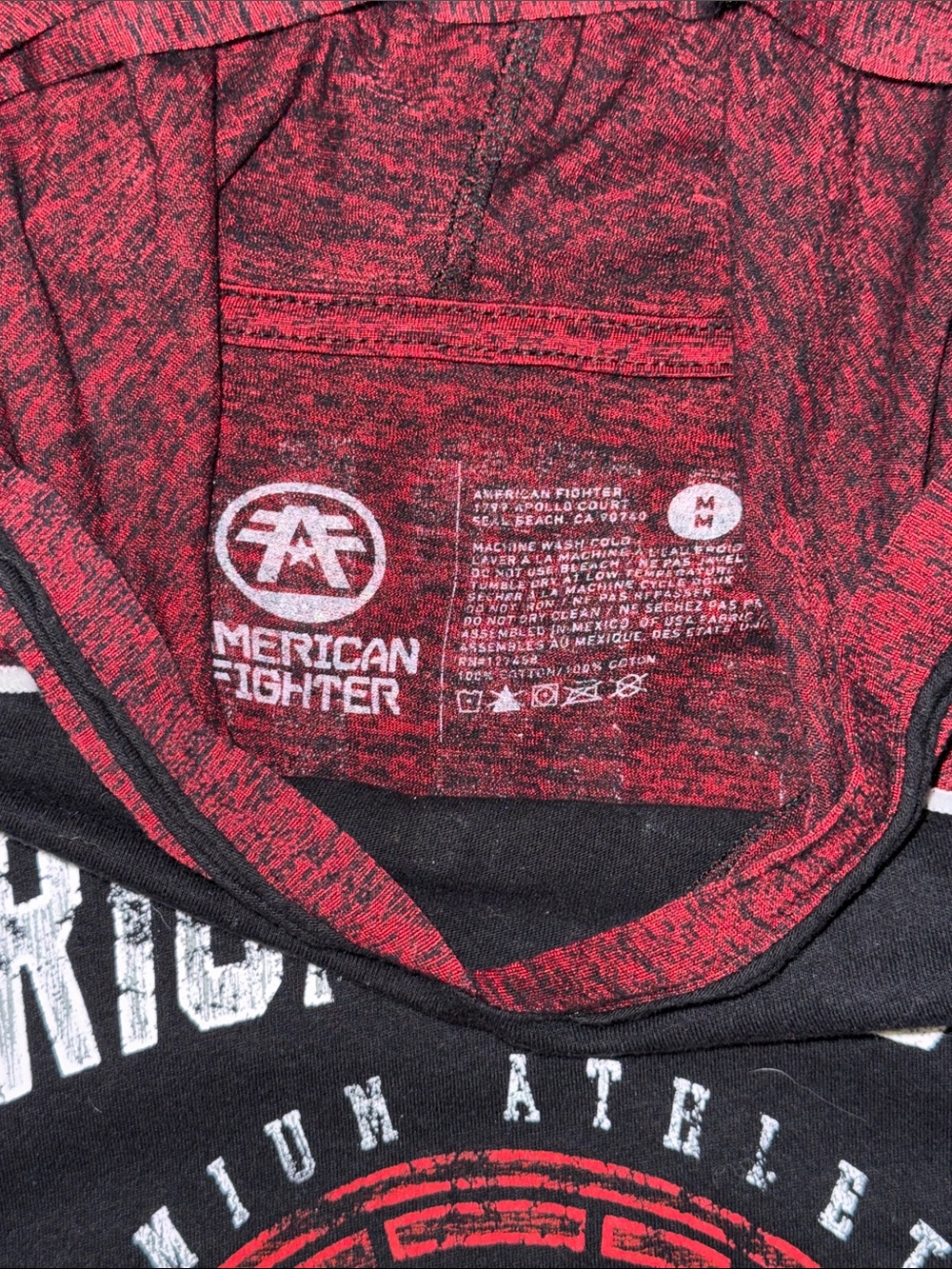 American Fighter Hooded Long Sleeve size Medium - Picture 2 of 5